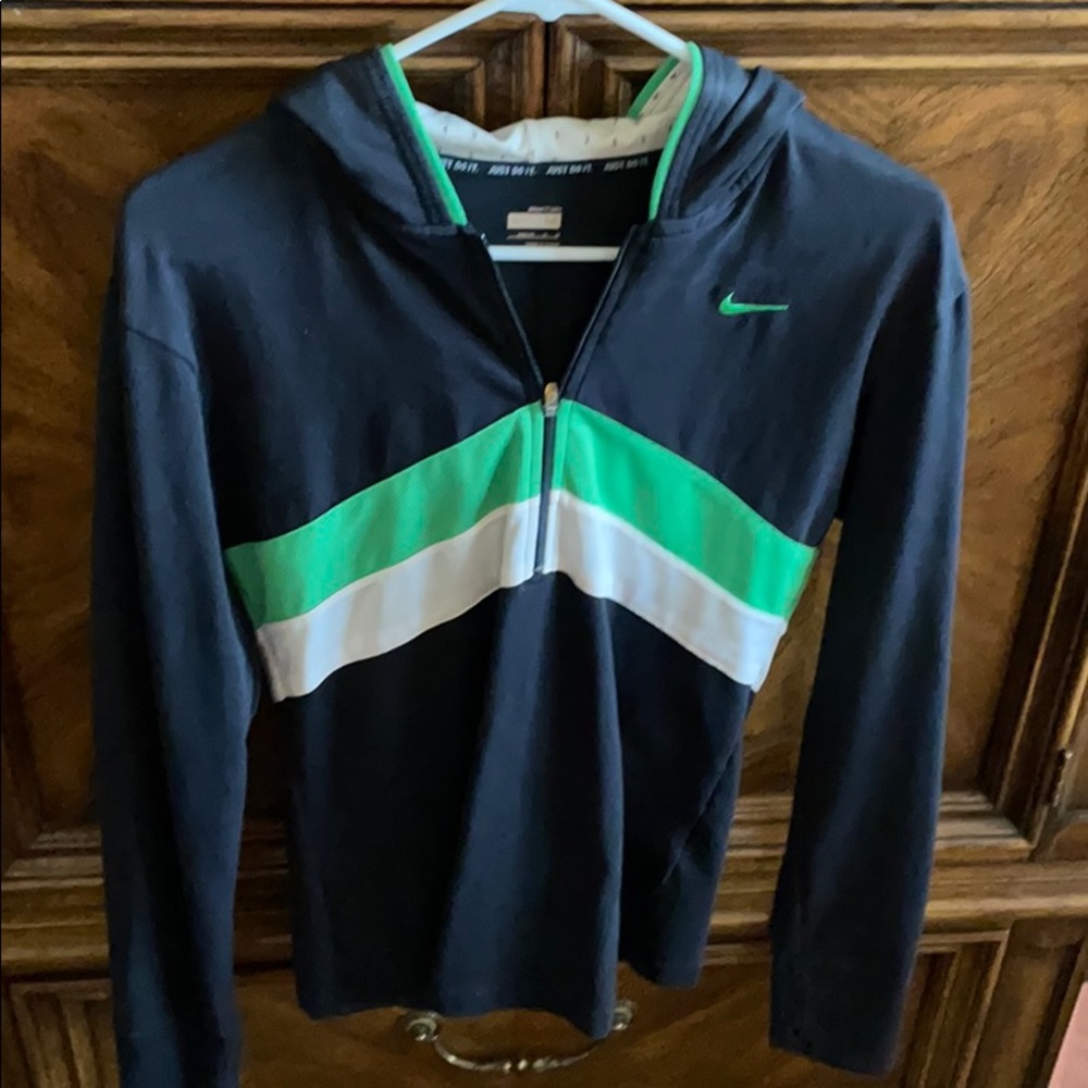 Nike running top with thumb holes